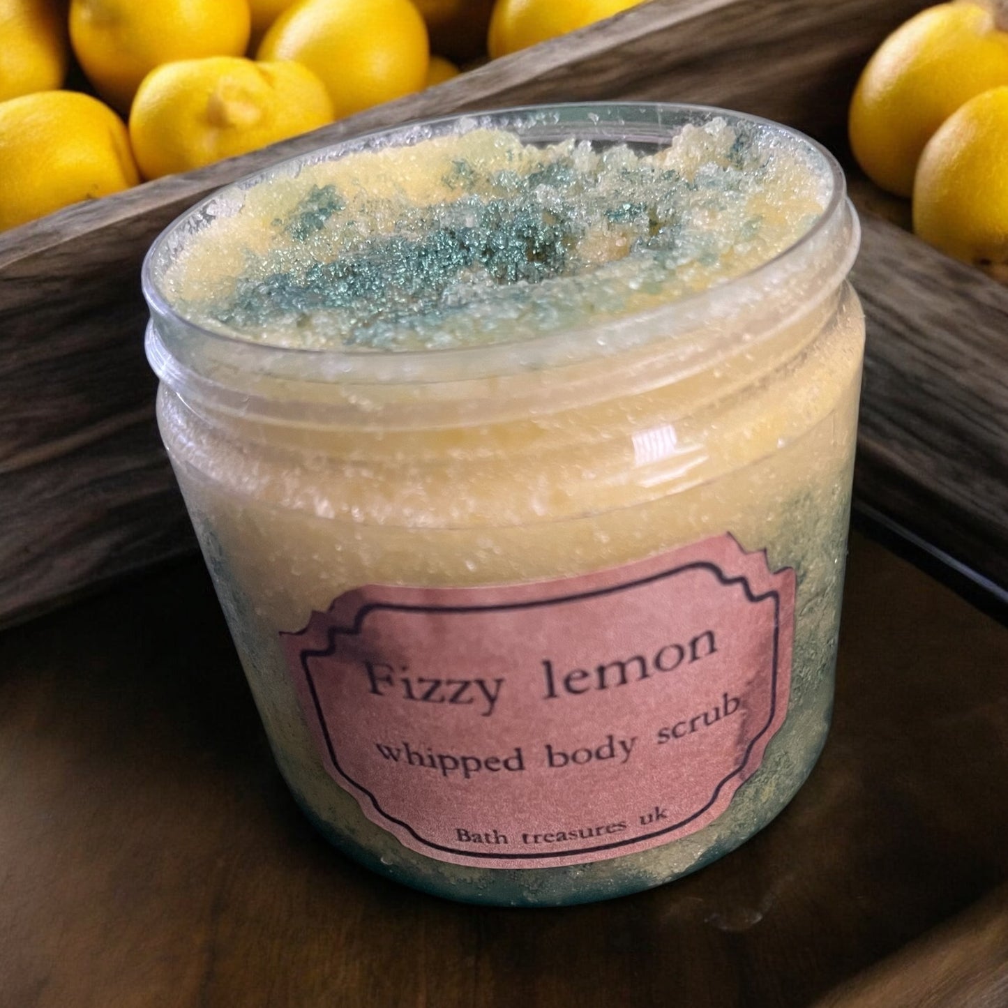 Fizzy lemon whipped body scrub 💫