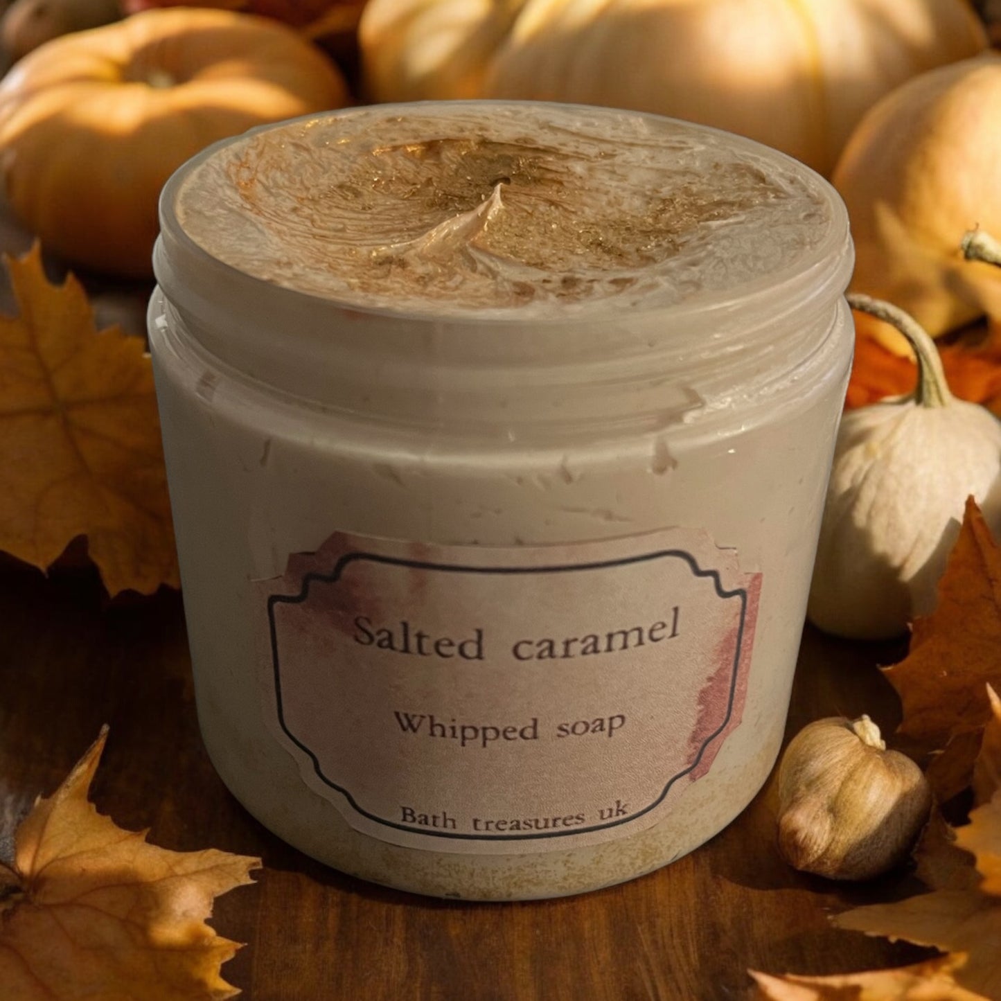 Salted caramel whipped soap 💫