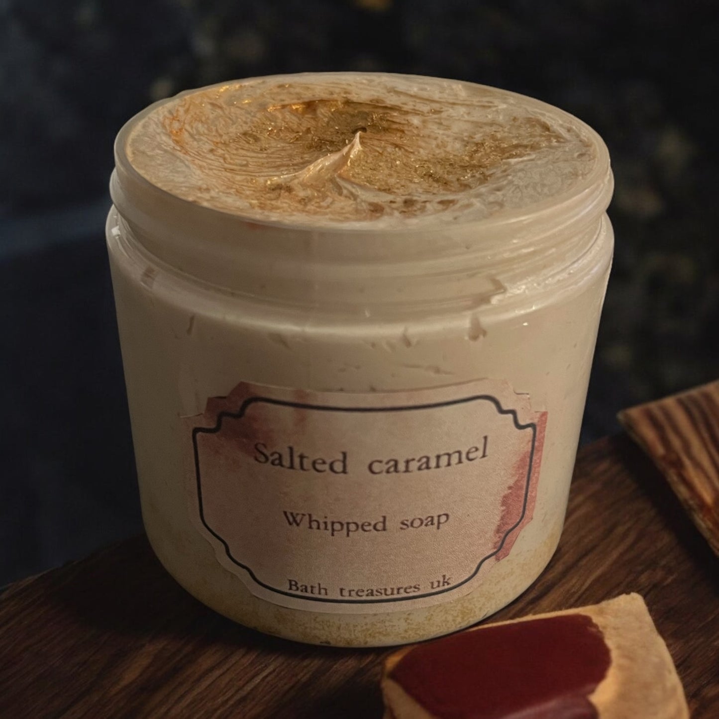 Salted caramel whipped soap 💫