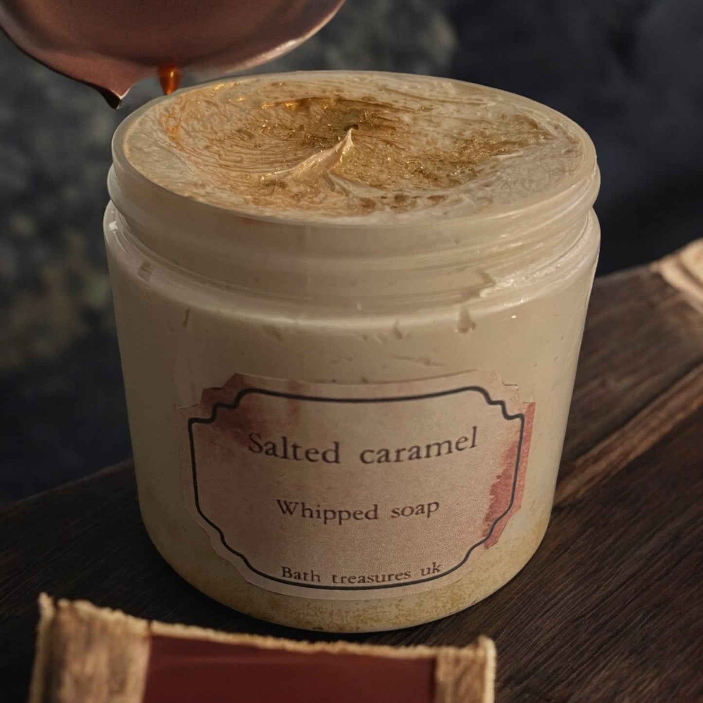 Salted caramel whipped soap 💫