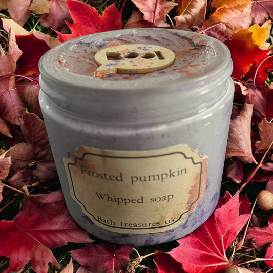 Frosted pumpkin whipped soap 💫