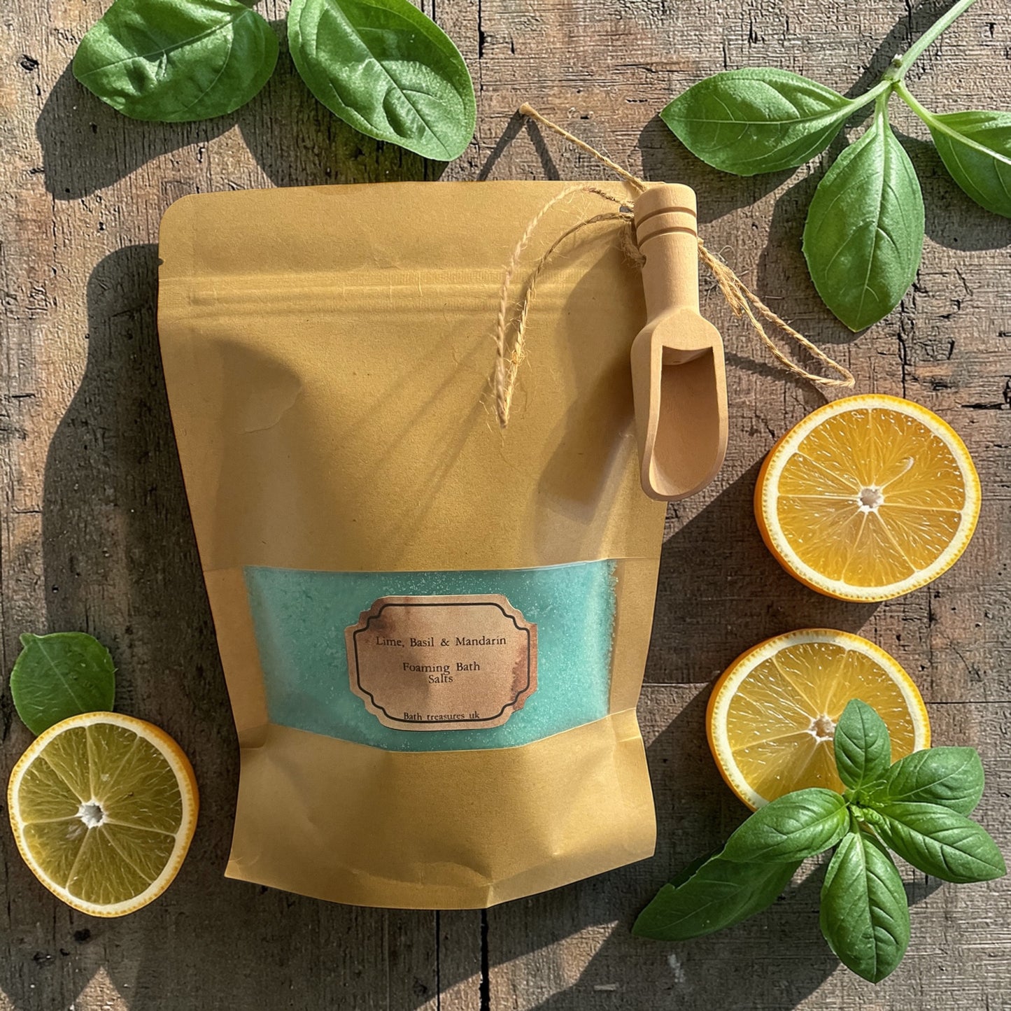 Lime, Basil & Mandarin Foaming Bath Salts 💫