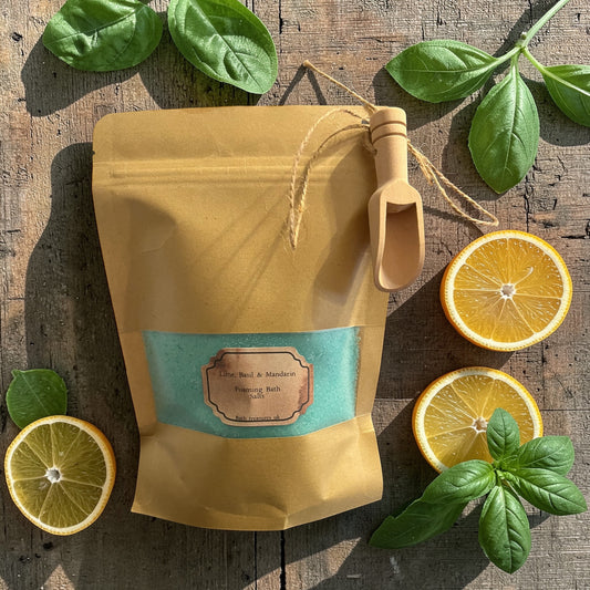 Lime, Basil & Mandarin Foaming Bath Salts 💫