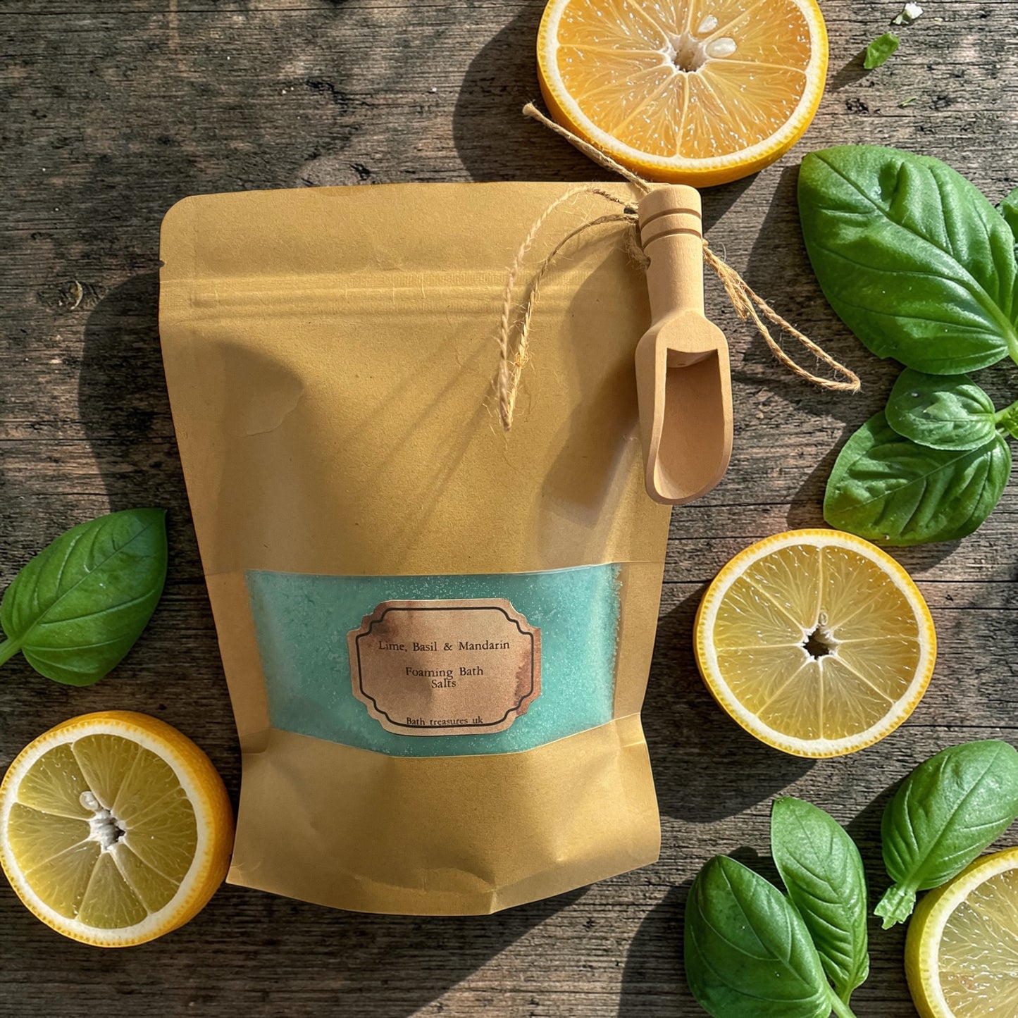 Lime, Basil & Mandarin Foaming Bath Salts 💫