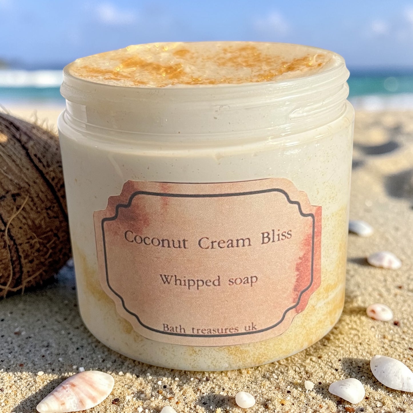 Coconut Cream Bliss Whipped Soap 💫
