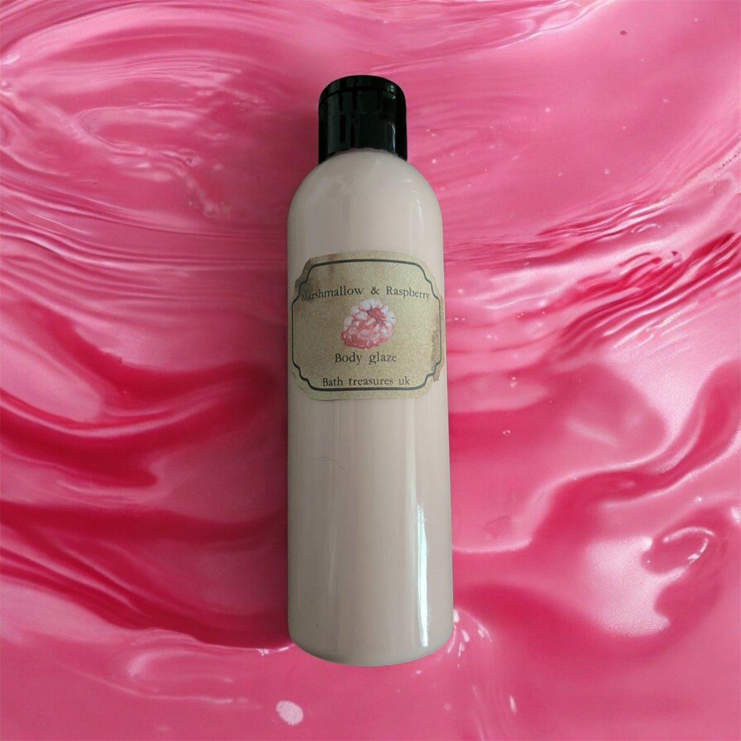 Marshmallow and raspberry body glaze 💫