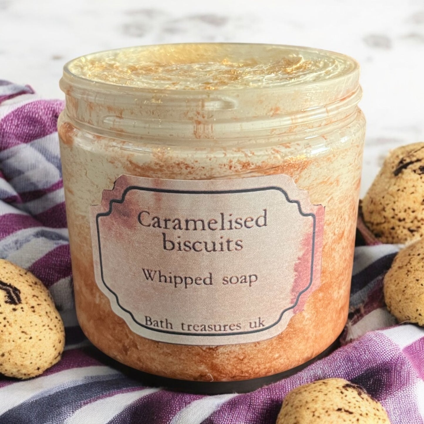 Caramelised biscuits whipped soap 💫