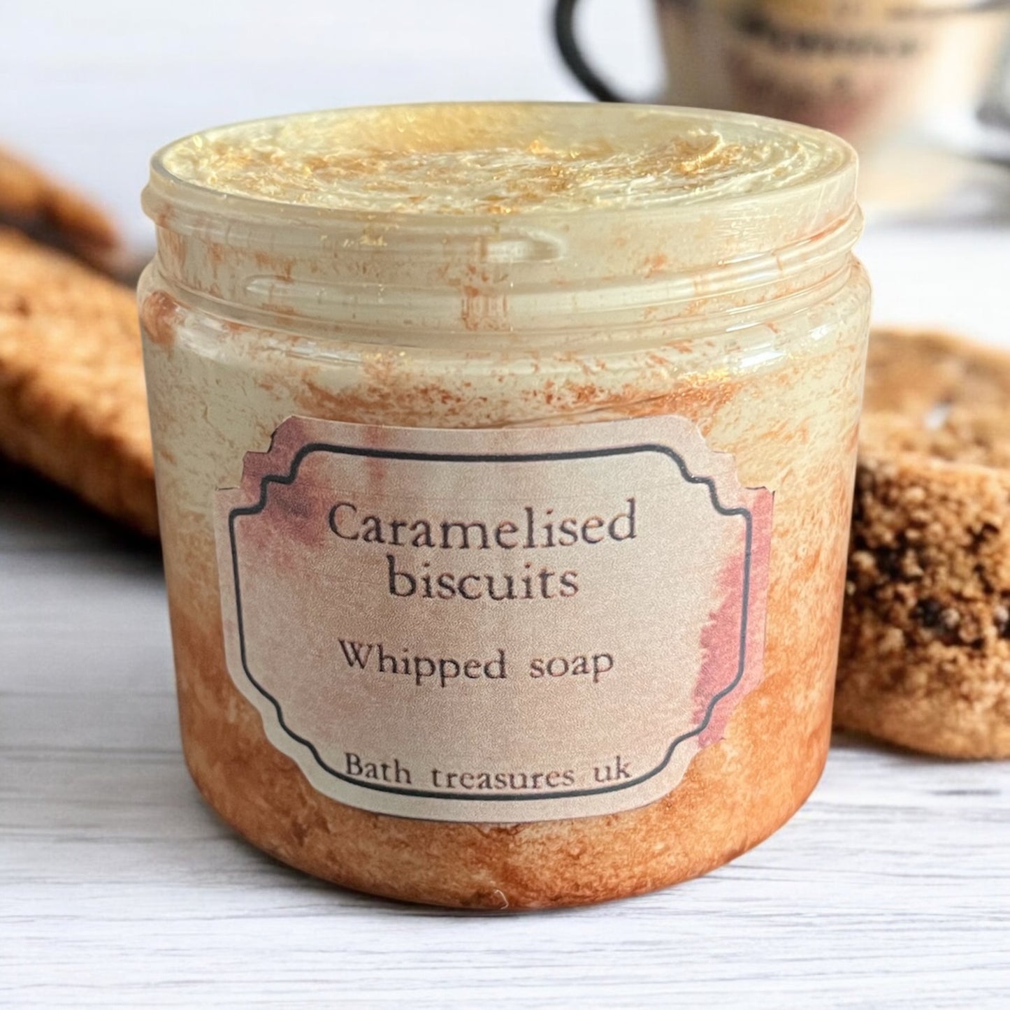 Caramelised biscuits whipped soap 💫