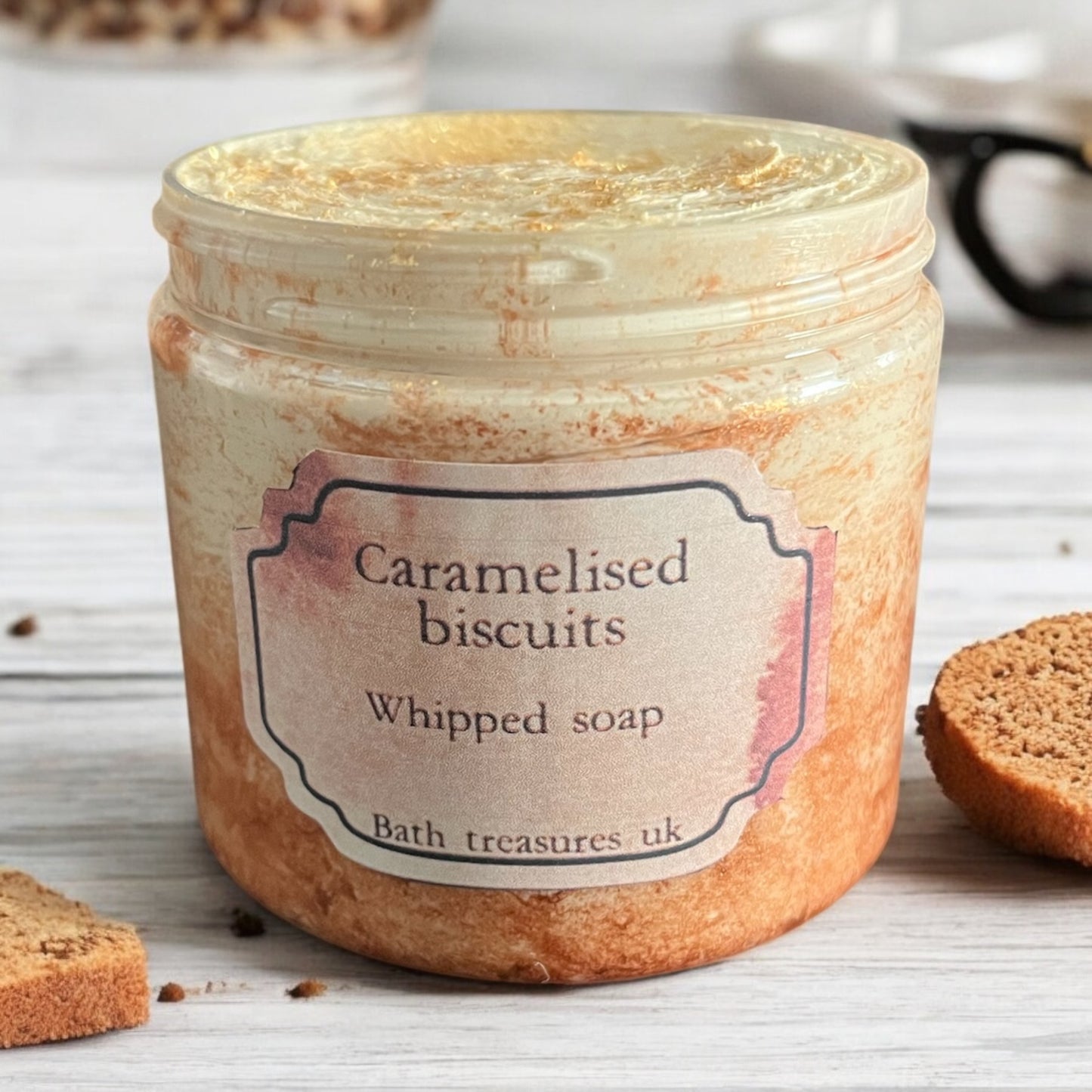 Caramelised biscuits whipped soap 💫