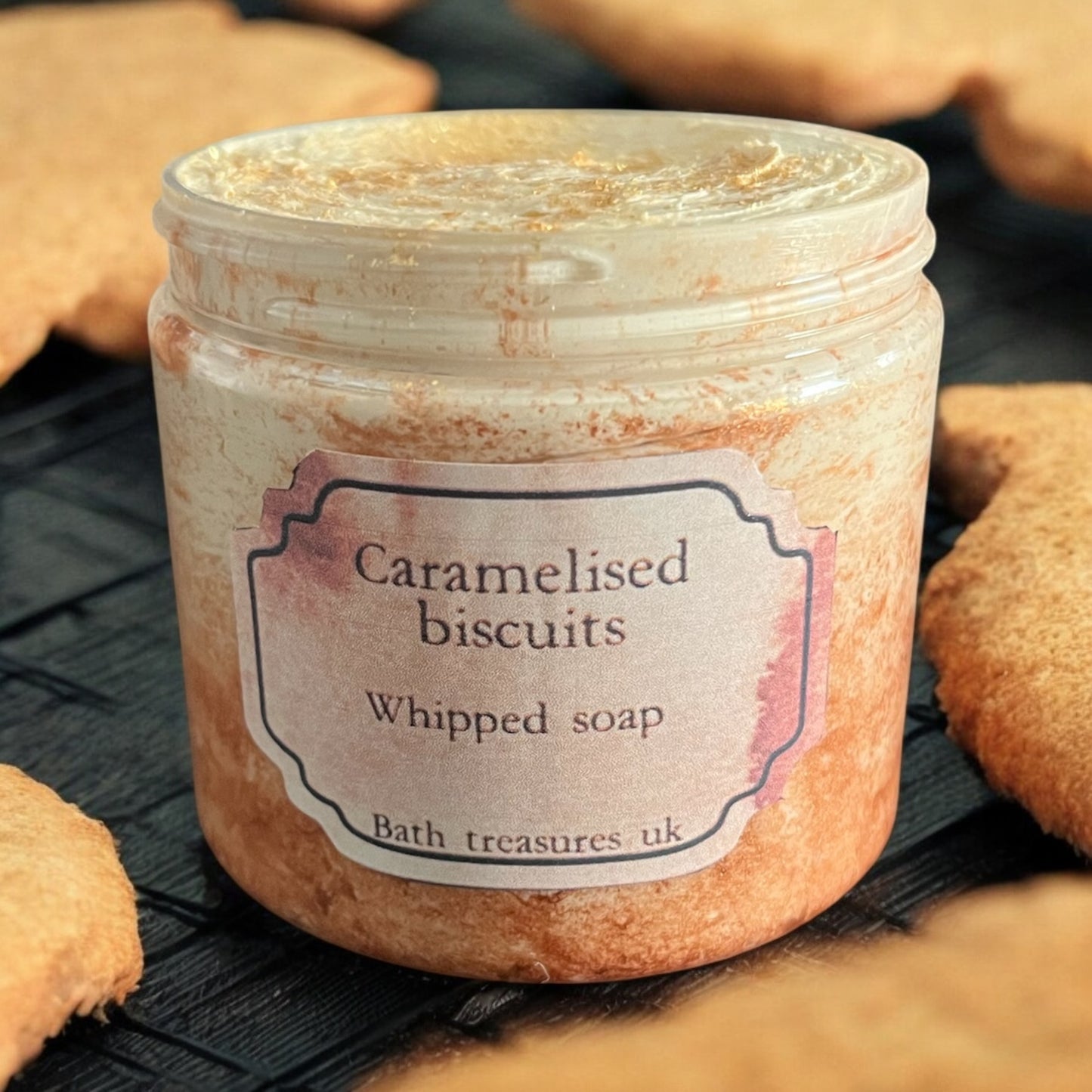 Caramelised biscuits whipped soap 💫