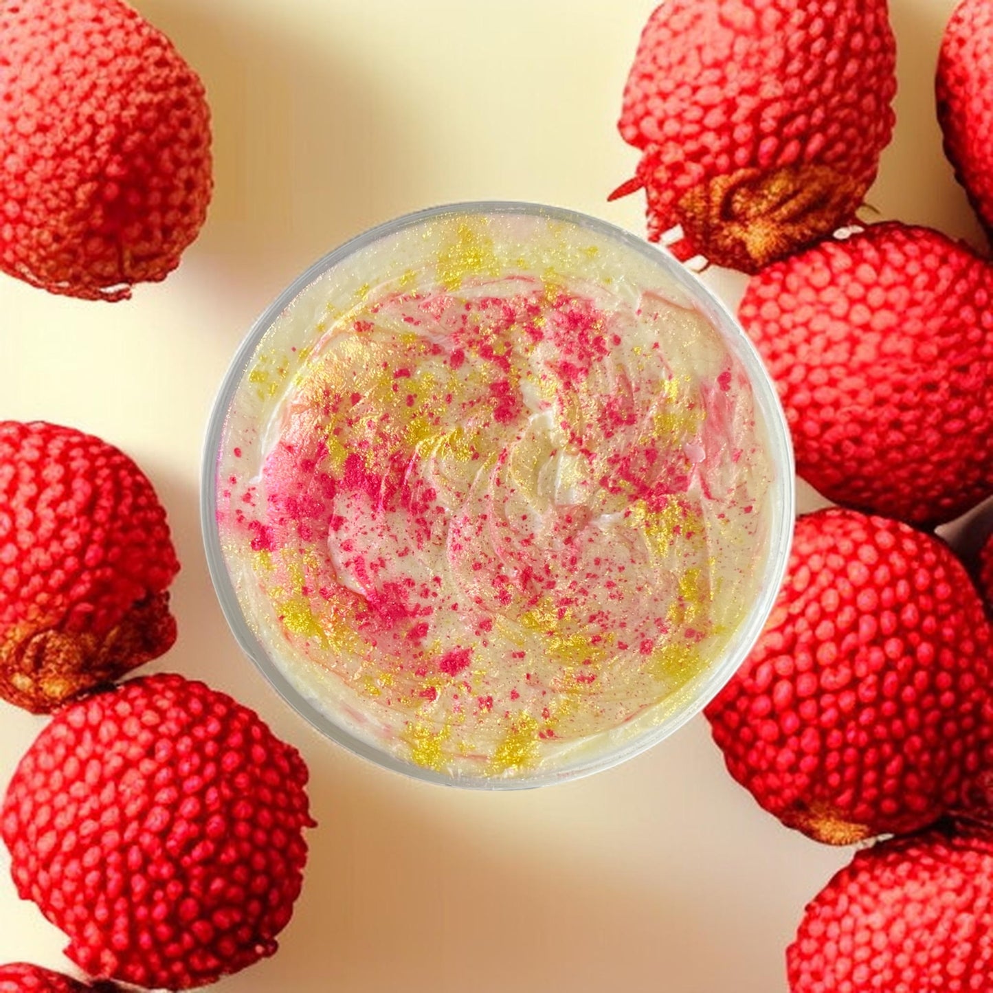 Marshmallow & Sweet Lychee whipped soap 💫