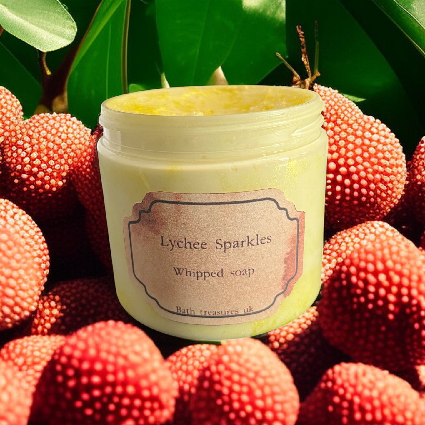 Lychee Sparkles Whipped Soap 💫