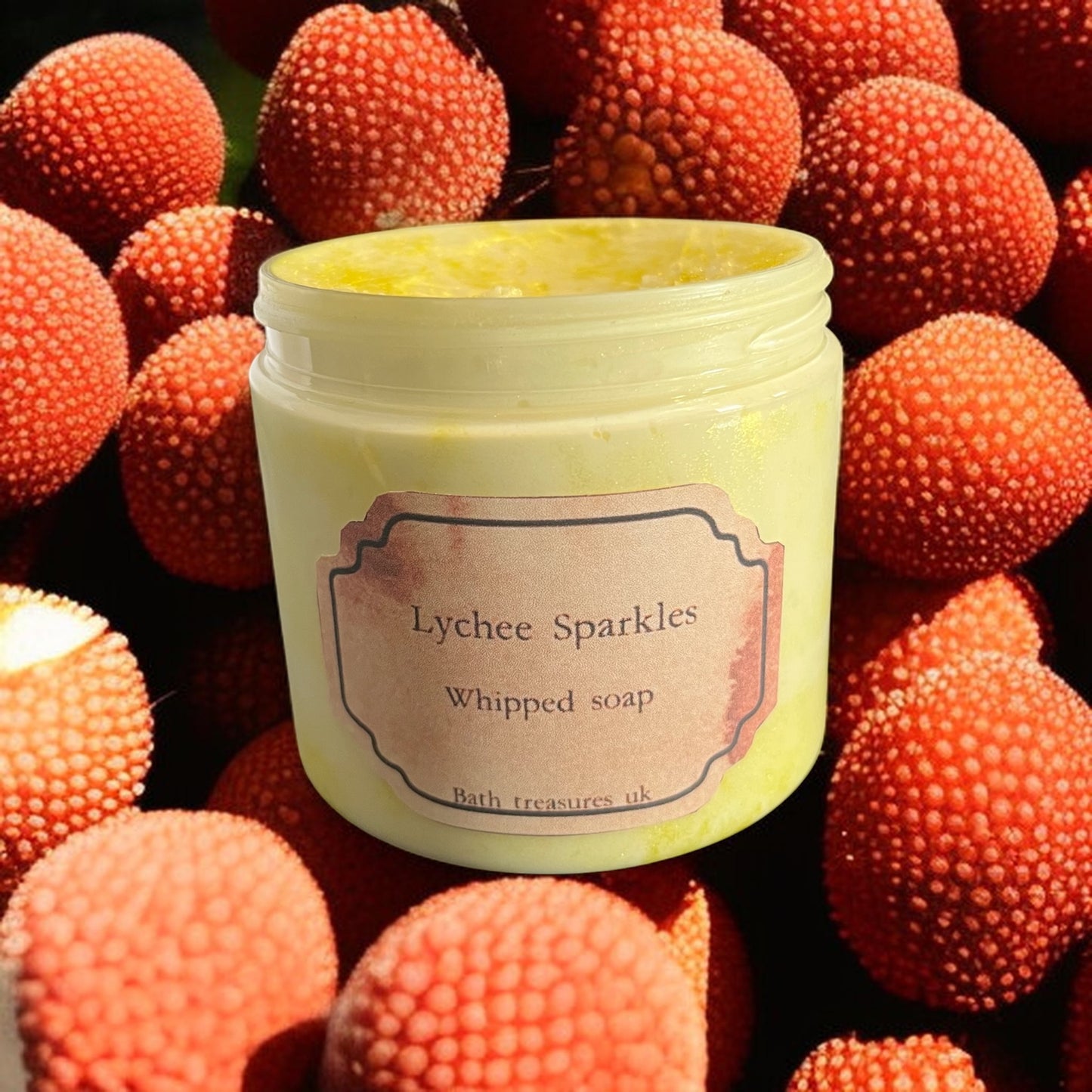 Lychee Sparkles Whipped Soap 💫