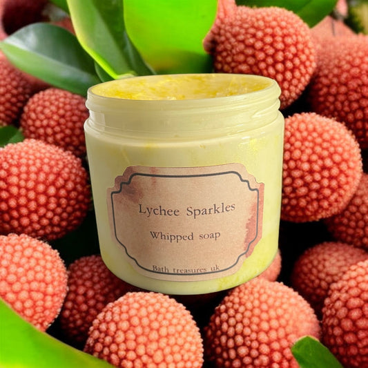 Lychee Sparkles Whipped Soap 💫