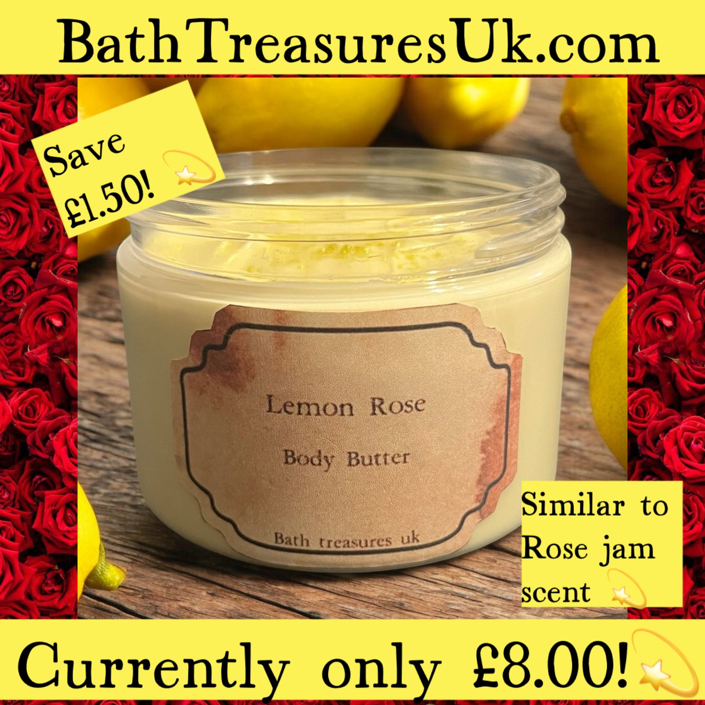 Lemon Rose Body Butter 💫