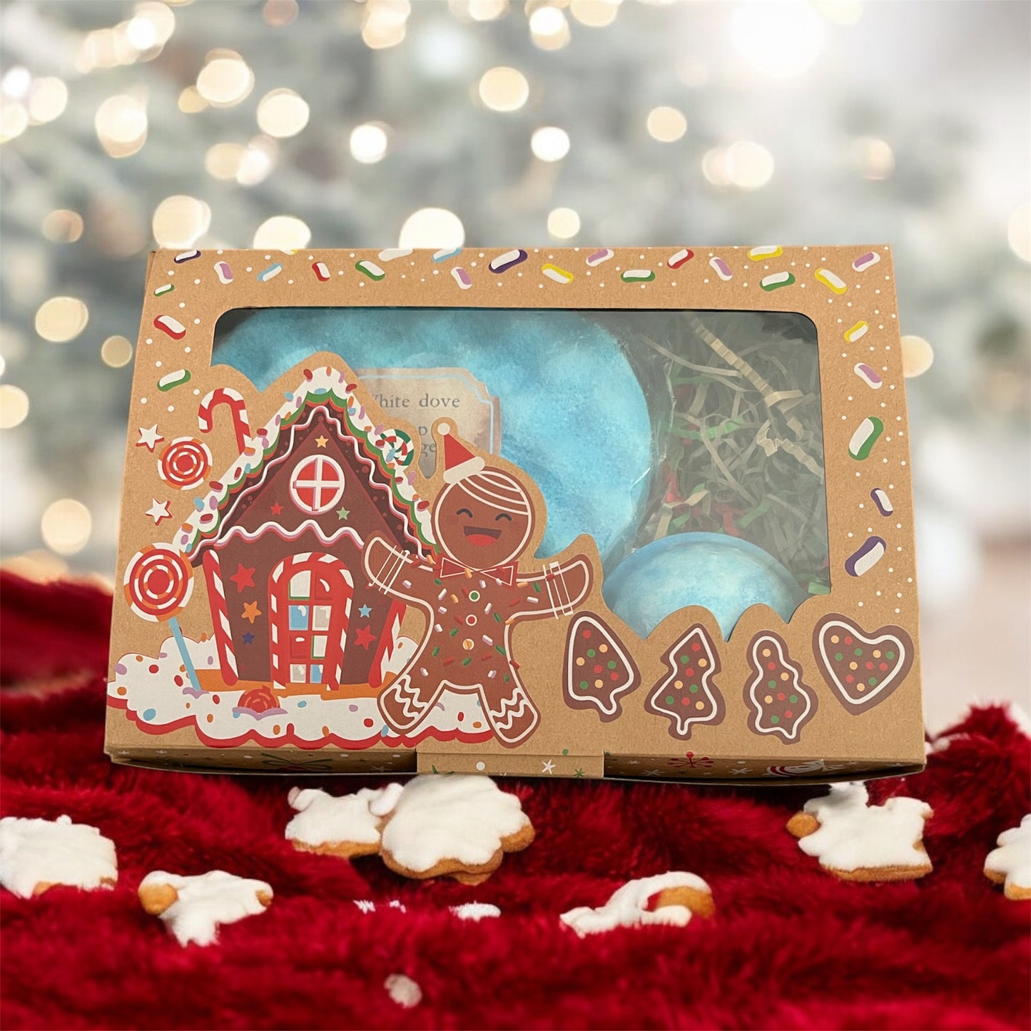 Soap sponge and bath bomb gift set 💫