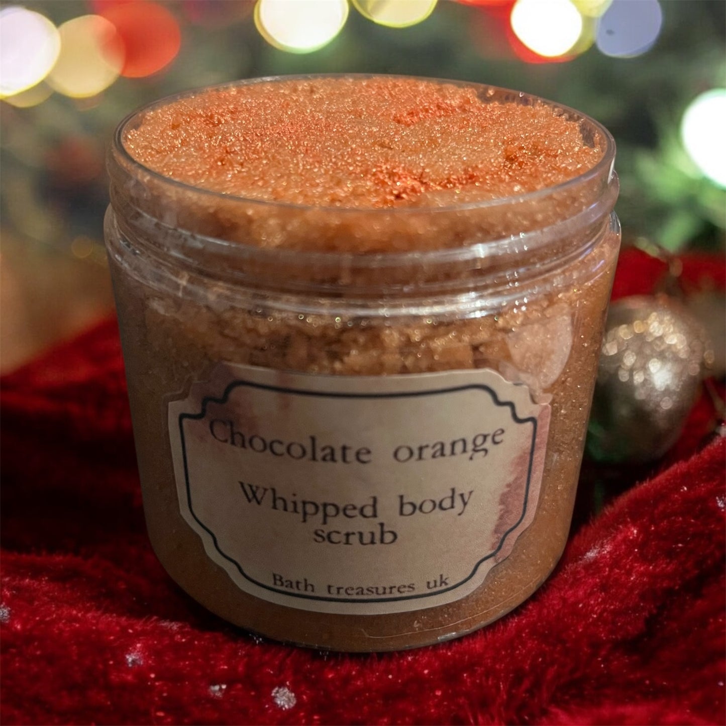 Chocolate orange whipped body scrub 💫