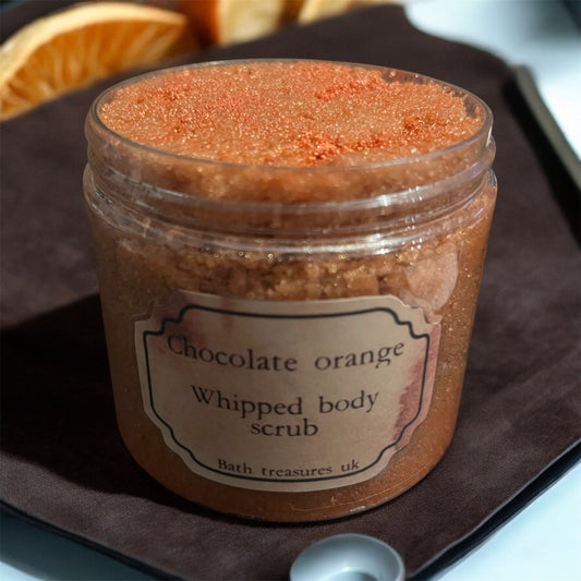 Chocolate orange whipped body scrub 💫