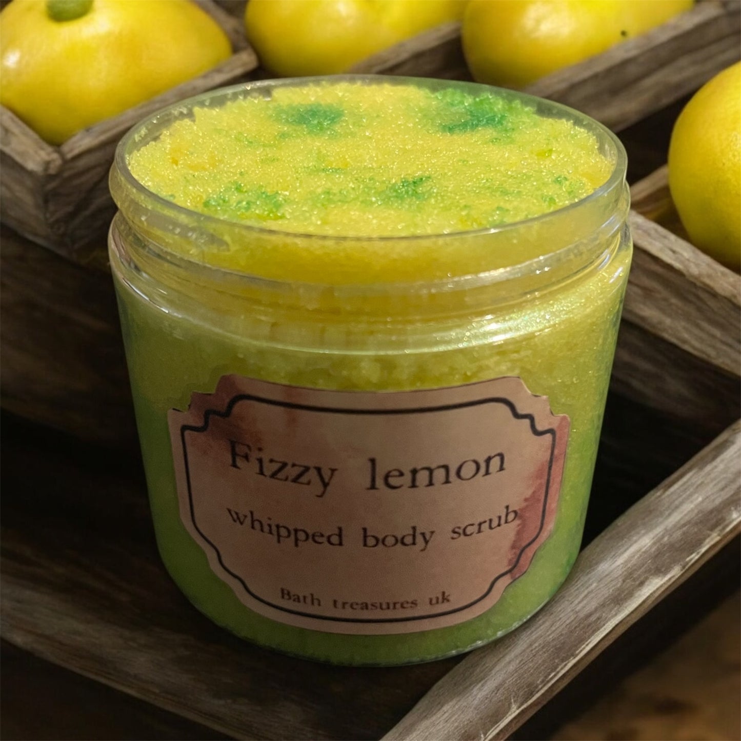 Fizzy lemon whipped body scrub 💫