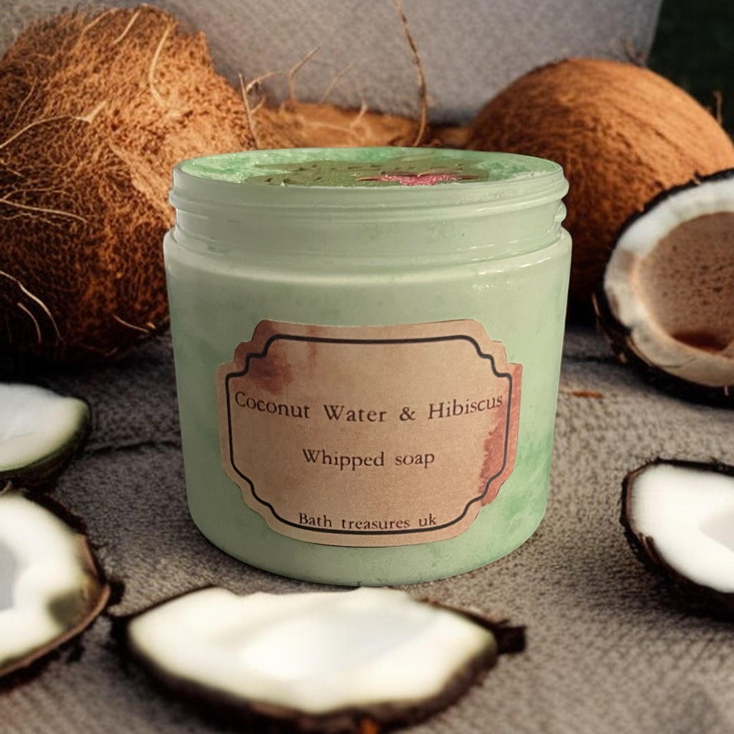 Coconut Water & Hibiscus Whipped Soap 💫