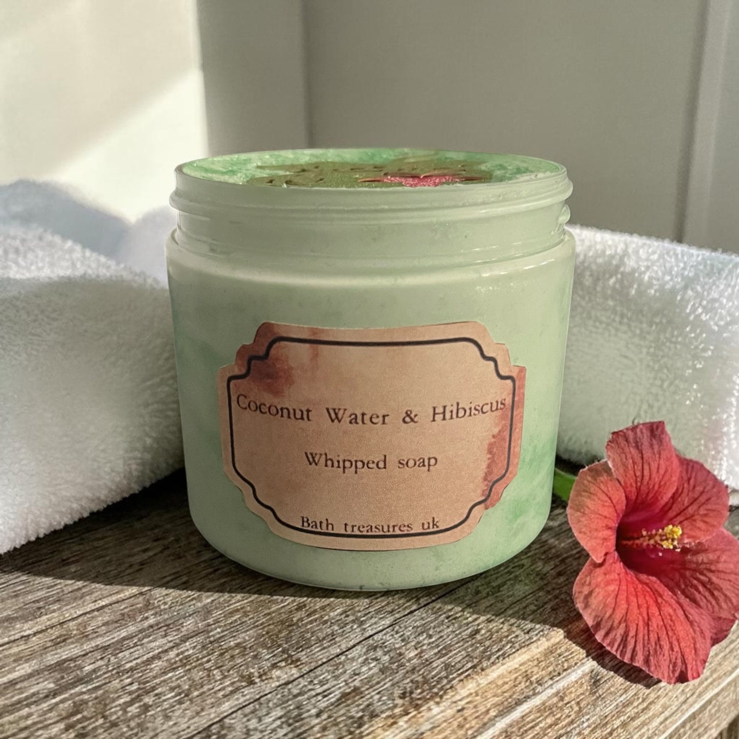 Coconut Water & Hibiscus Whipped Soap 💫