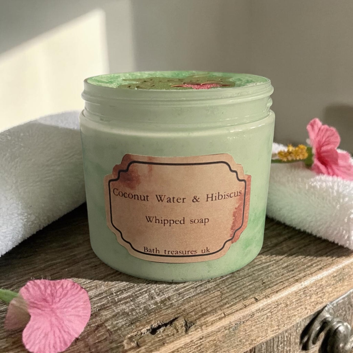Coconut Water & Hibiscus Whipped Soap 💫