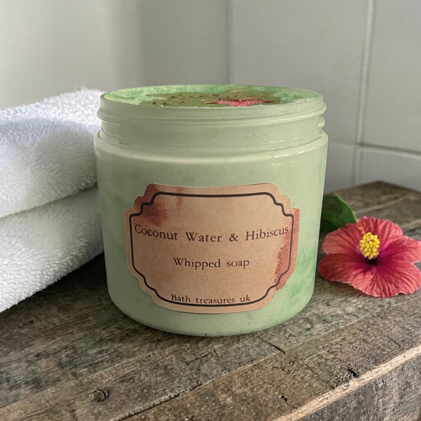 Coconut Water & Hibiscus Whipped Soap 💫