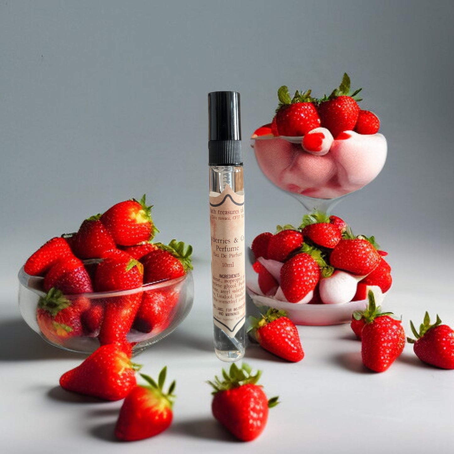 Strawberries & Cream perfume EDP - travel size 10ml