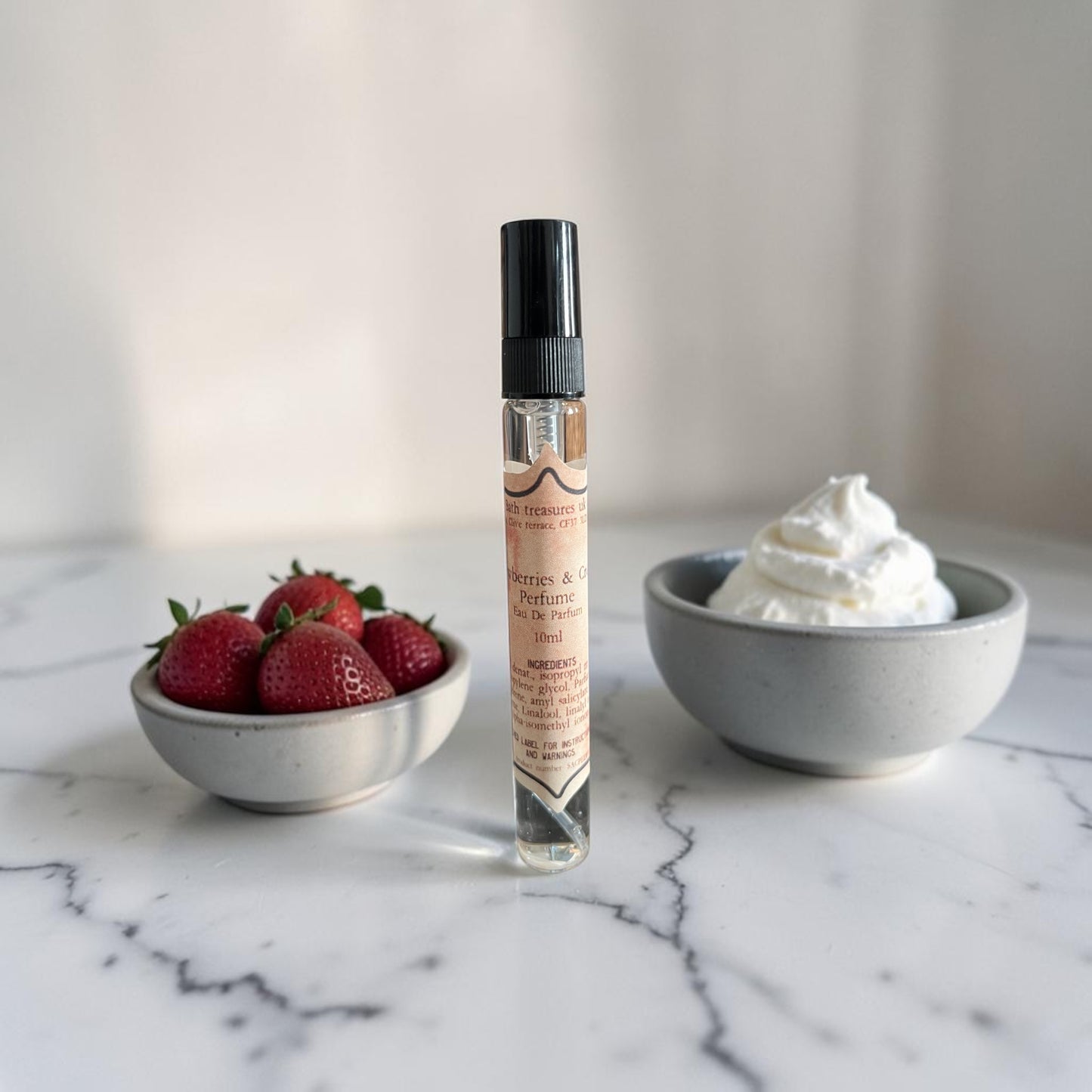 Strawberries & Cream perfume EDP - travel size 10ml