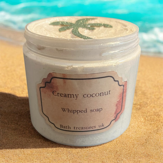Creamy coconut whipped soap 💫