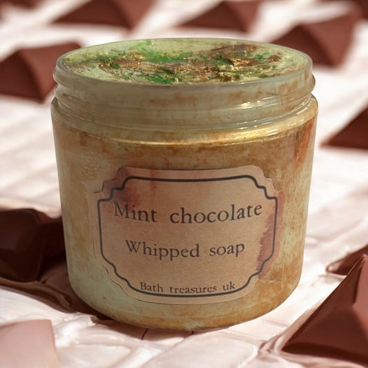 Mint chocolate whipped soap 💫