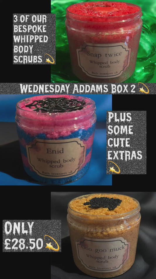 Wednesday Addams Body scrub box 2 💫